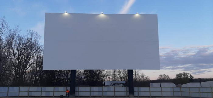 Memory Lane Drive-In Theater - SCREEN FROM SILVERDOME DRIVE-IN